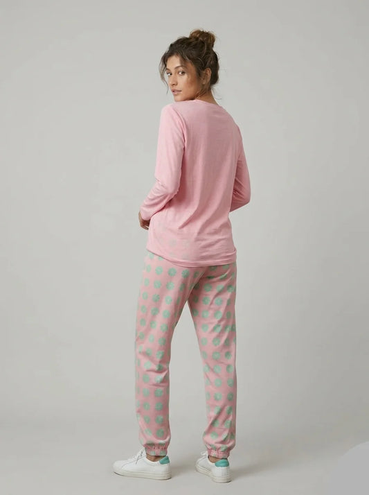 Print Blended PJ Set for Women – Soft Full Sleeve Nightwear