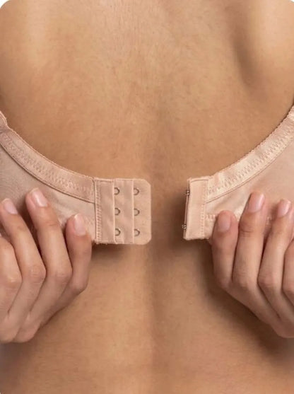 Skin Embroidered Cotton Bra – Non-Padded, Non-Wired, Full Coverage