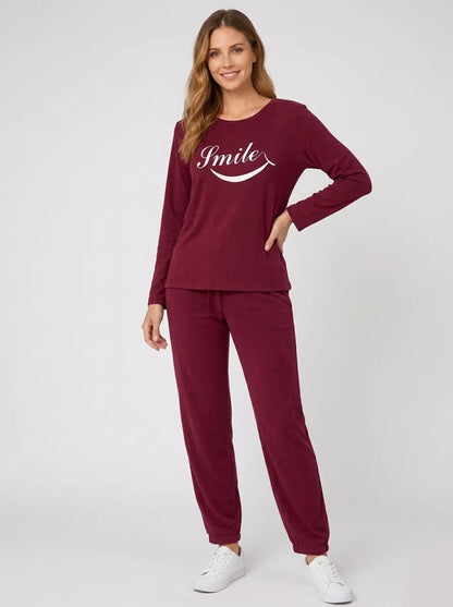 Imported Soft Malai PJ Set for Women – Maroon