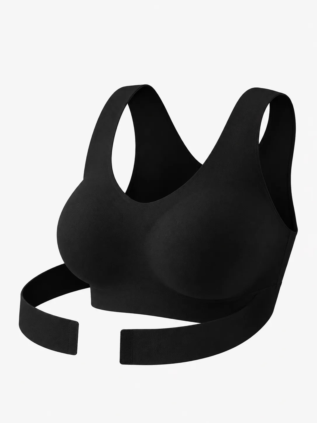 Posture Corrector Bra – Seamless Wire-Free Back Support | Black